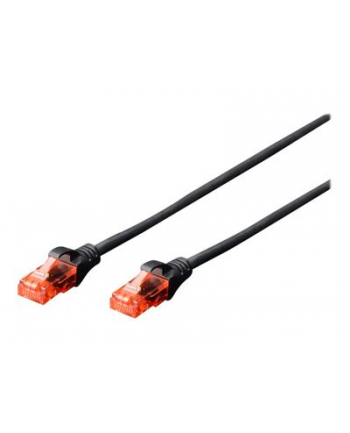DIGITUS CAT 6 U-UTP patch cable Cu LSZH AWG 26/7 length 0.50 m color black nr 1