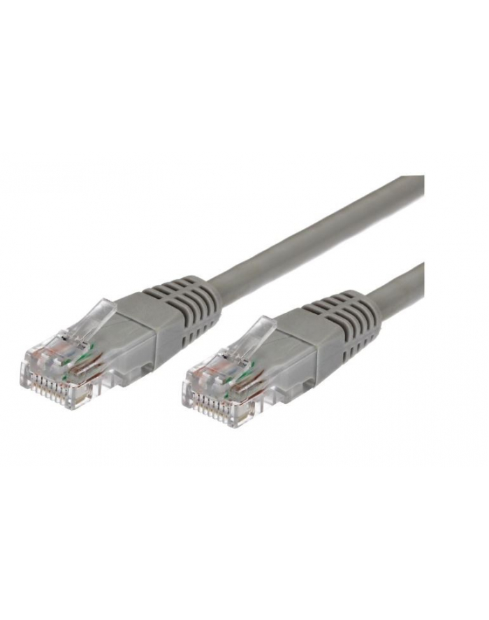 Kabel Patchcord miedziany kat.5e RJ45 UTP 3m. szary  - paczka 10 sztuk główny