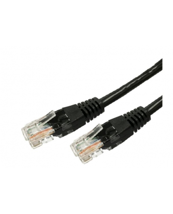 Kabel Patchcord miedziany kat.6a RJ45 UTP 1m czarny - paczka 10 sztuk