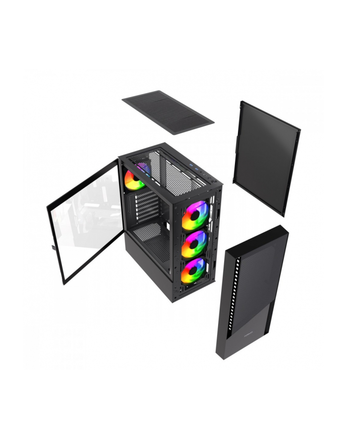 Obudowa Midi Tower Fornax 4300 ATX czarna główny