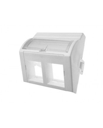 Adapter 45x45 2xRJ45 (wypukły kątowy)