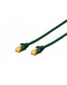Patch cord S/FTP kat.6A LSOH 0,25m Zielony - nr 1