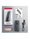 axagon EEM2-SD2 Obudowa zewnętrzna aluminiowa bezśrubowa USB-A/C 3.2 Gen2 M.2 NVMe/SATA display LCD - nr 2