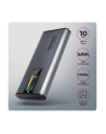 axagon EEM2-SD2 Obudowa zewnętrzna aluminiowa bezśrubowa USB-A/C 3.2 Gen2 M.2 NVMe/SATA display LCD - nr 52