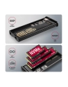 axagon EEM2-SD2 Obudowa zewnętrzna aluminiowa bezśrubowa USB-A/C 3.2 Gen2 M.2 NVMe/SATA display LCD - nr 59