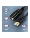 axagon ADR-207 USB 2.0 A-M -> A-F aktywny kabel przedłużacz/wzmacniacz 7.5m - nr 36