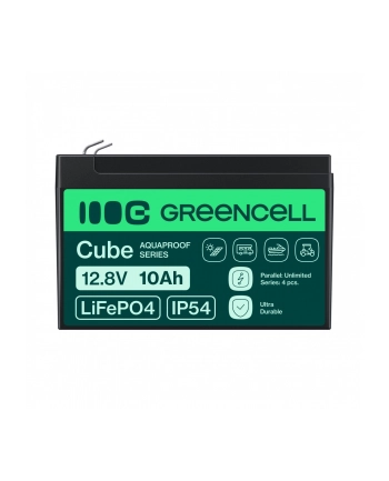 GREEN CELL AKUMULATOR LIFEPO4 CUBE 10AH 12V/128V 128WH LFPGC12V10AH nr 2