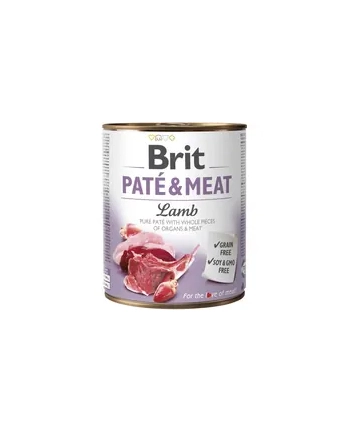 Karma BRIT PATÉ 'amp; MEAT z jagnięciną dla psa 800g nr 1