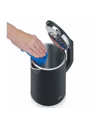 SEVERIN CZAJNIK ELEKTR , OBUDOWA COOL-TOUCH, STAL- PLASTIK, POJ 1,7 L, REG TEMP W ZAKRESIE 30°C-100°C, 2200W WK3483