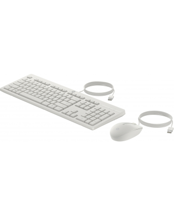 hewlett-packard Klawiatura + mysz  HP 225 Wired Mouse and Keyboard Combo White 86J24AA