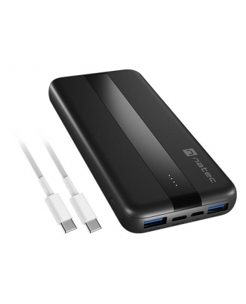 NATEC POWERBANK TREVI SLIM Q V2 10000MAH PD USB-C 20W + USB-A 18W + KABEL USB-C