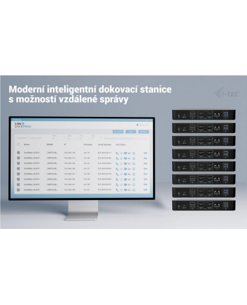 I-TEC Universal Intelligent Dual Display DS 2xHDMI 2xDP 1xGLAN 2xUSB-C Gen2 3xUSB-A Gen2 2xUSB-A Gen1 1xAudio/Mic PD100W KL