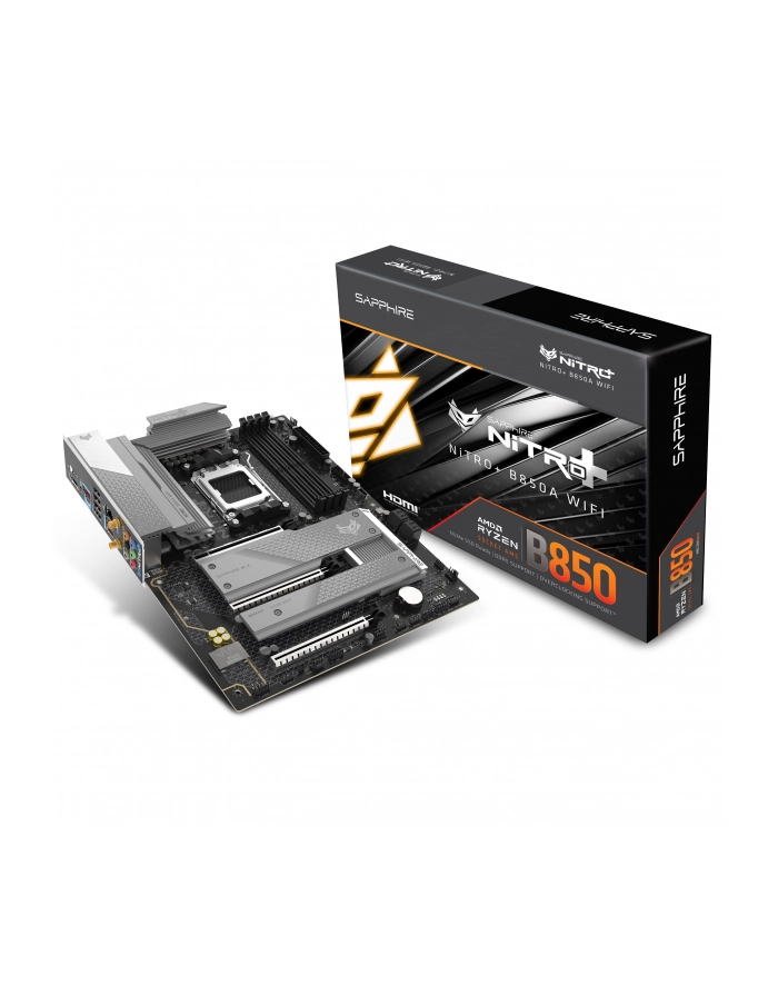 SAPPHIRE NITRO+ B850A WIFI7 1xHDMI 1.4 1xDP 1.2 główny