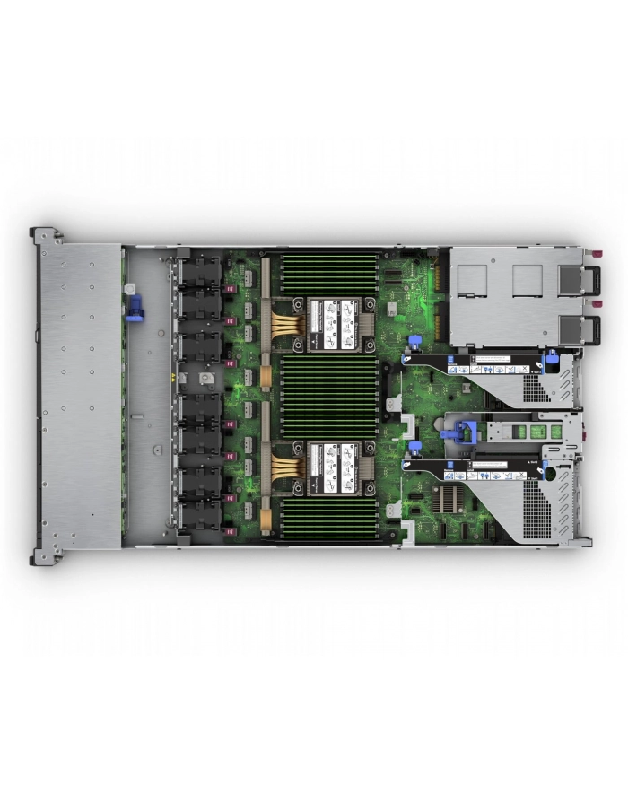 hewlett packard enterprise HPE ProLiant DL360 Gen11 Intel Xeon Silver 4510 2.4GHz 12c 1P 2x32GB-R 8SFF MR408i-o 2x480GB SSD 2x1000W PS EU Server główny