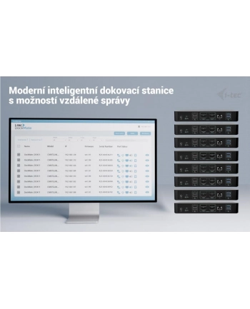 I-TEC Universal Intelligent Dual Display DS 2xHDMI 2xDP 1xGLAN 2xUSB-C Gen2 3xUSB-A Gen2 2xUSB-A Gen1 1xAudio/Mic PD100W KL