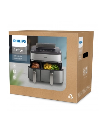 Frytownica beztłuszczowa PHILIPS NA 555/00 2750W / 9L (1.5 kg) / Silver