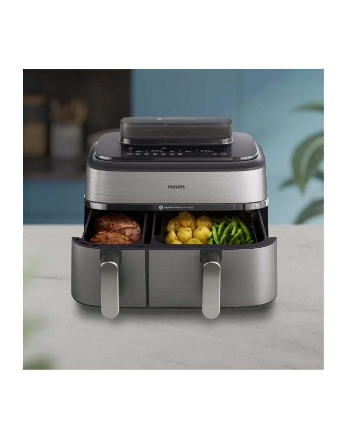 Frytownica beztłuszczowa PHILIPS NA 555/00 2750W / 9L (1.5 kg) / Silver główny
