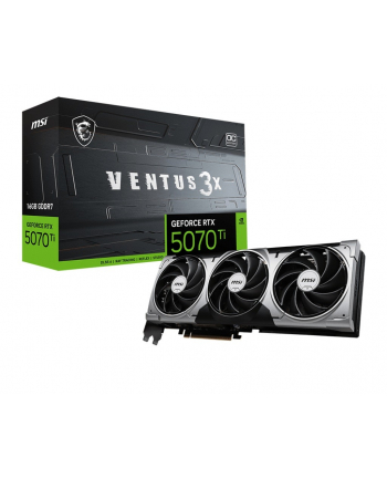 msi Karta graficzna GeForce RTX 5070 Ti 16G VENTUS 3X OC GDDR7 256bit HDMI/3DP