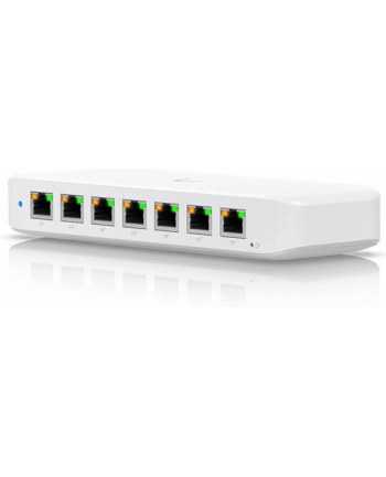 UBIQUITI UniFi Switch Ultra, 8 port, Layer 2, (7) GbE PoE+ output ports, (1) GbE PoE++ input port, 60W