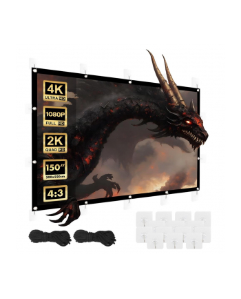 maclean Ekran projekcyjny 150 '' 300x220cm, MC-168