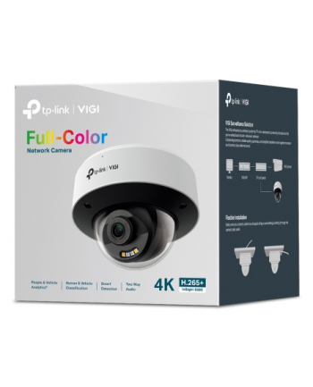 tp-link Kamera VIGI InSight S285 8MP Full-Color Dome 8MP, 4mm Fixed Lens, 1/2.7 Progressive Scan CMOS, H.265+/H.265/H.264+/H.264