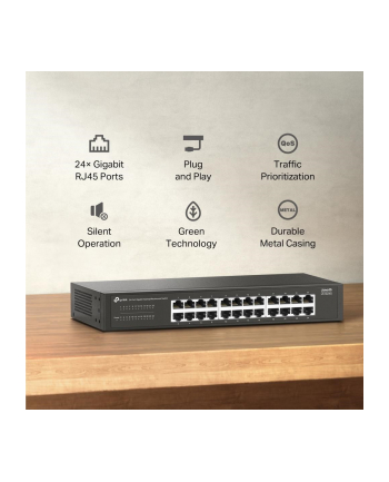 tp-link Przełącznik LiteWave 24-Port Gigabit Switch                          PORT: 24× Gigabit RJ45 Ports