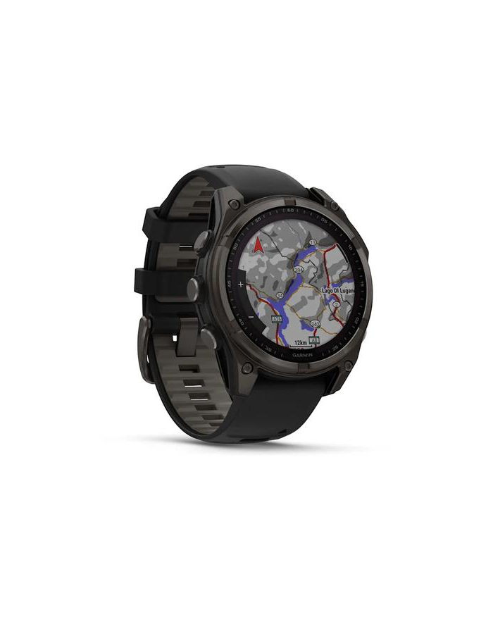 Zegarek Garmin Fenix 8 Solar Sapphire Titanium Carbon Grey główny