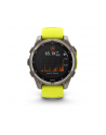 Zegarek Garmin Fenix 8 Solar Sapphire Żółty - nr 2