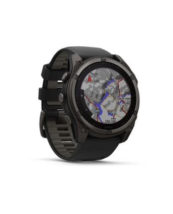 Zegarek Garmin Fenix 8 Solar Sapphire Titanium Carbon Grey DLC Black