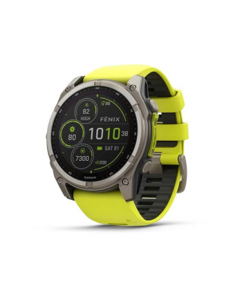Zegarek Garmin Fenix 8 Solar Sapphire Titanium Amp Yellow/Graphite
