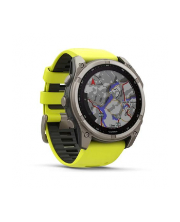 Zegarek Garmin Fenix 8 Solar Sapphire Titanium Amp Yellow/Graphite
