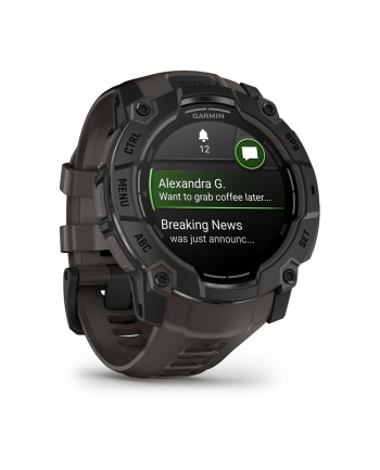 Zegarek Garmin Instinct 3 – 50 mm AMOLED Black met charcoal band