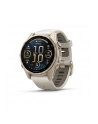 Garmin Fenix 8 43 mm AMOLED Sapphire Soft gold z piaskowo-beżowym paskiem - nr 1