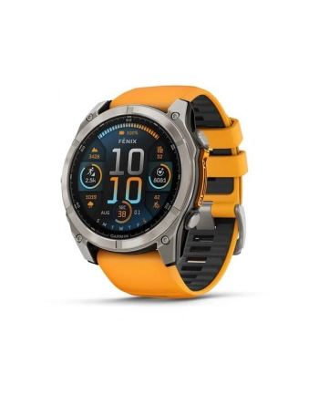 Zegarek Garmin Fenix 8 AMOLED Sapphire Titanium Spark Orange nr 1