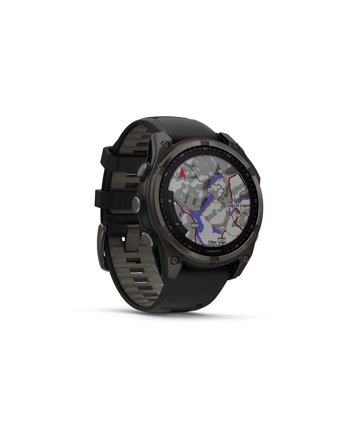 Zegarek Garmin Fenix 8 Solar Sapphire Titanium Carbon Grey główny