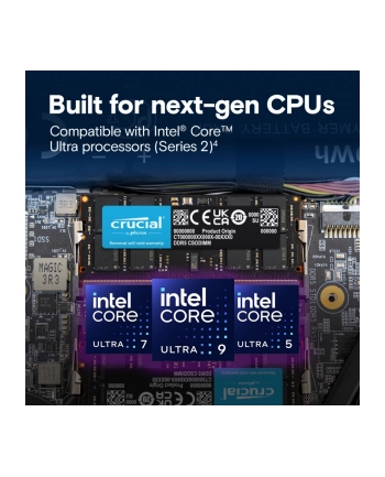 crucial Pamięć do notebooka DDR5 CSODIMM 32GB (1*32GB)/6400 CL52 nr 2