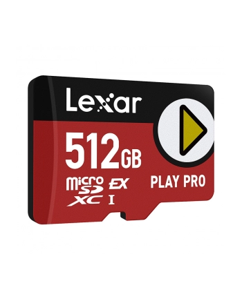 Lexar PLAY Pro microSD Express 7.1 512, up to 900MB/s read,600MB/s Write, C10 U3,and up to 104MB/s with UHS-I Host nr 2