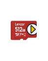 Lexar PLAY microSDXC UHS-I cards, 512GB, up to 205MB/s read, 140MB/s write, C10 A2 V30 U3 - nr 1