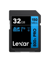 Lexar Professional 800x Pro 32GB SDHC UHS-I cards,  up to 150MB/s read, C10 V10 U1 - nr 1