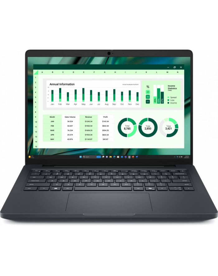 Stacja robocza Dell Pro Max 14 MC14250 Win 11 Pro U7 255H/16GB/512GB Gen4/14.0 FHD+/UMA GPU/FgrPr'SmtCd/FHD/IR Cam/Mic/WLAN + BT/Backlit Kb/4 Cell/3PS główny
