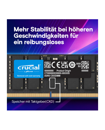crucial Pamięć do notebooka DDR5 CSODIMM 48GB (2*24GB)/6400 CL52