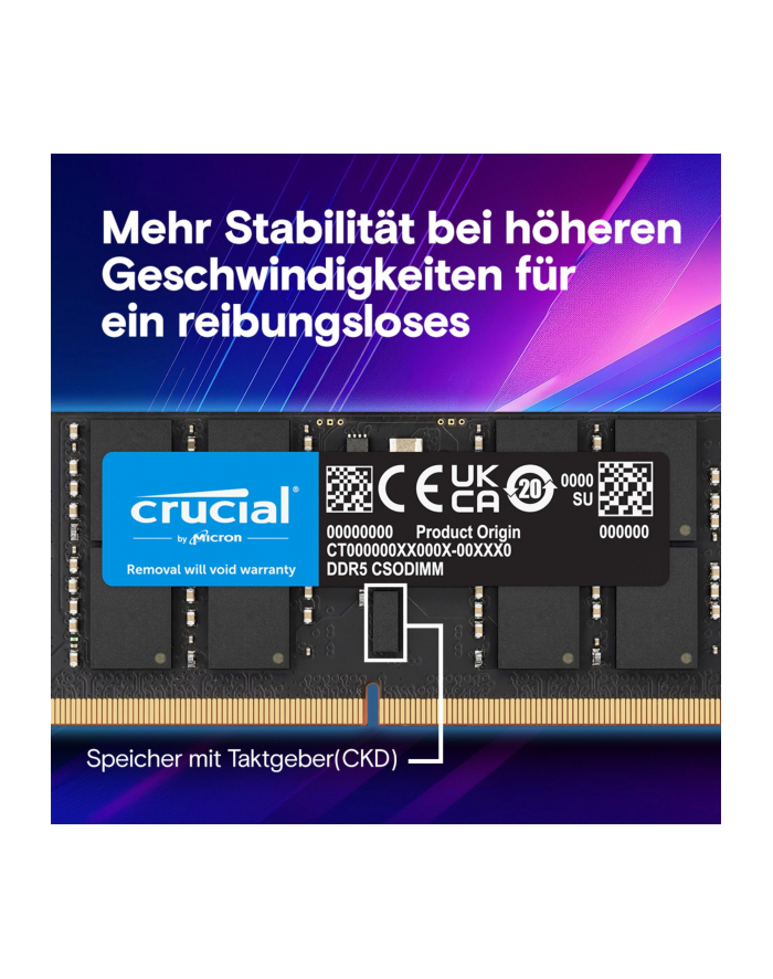 crucial Pamięć do notebooka DDR5 CSODIMM 48GB (2*24GB)/6400 CL52 główny