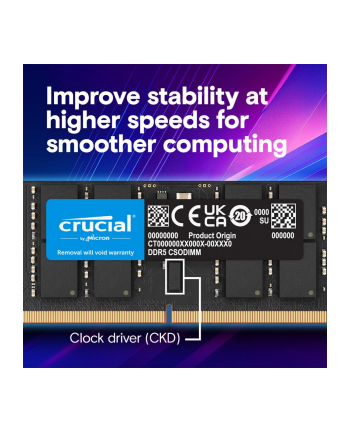 crucial Pamięć do notebooka DDR5 CSODIMM 32GB (1*32GB)/6400 CL52