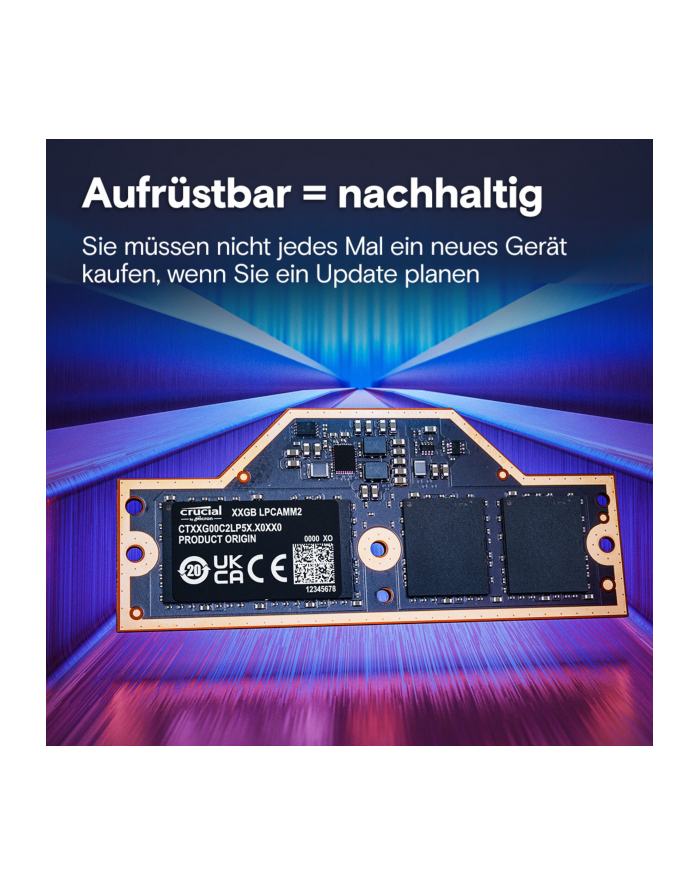 crucial Pamięć do notebooka DDR5 LPCAMM2 64GB/7500 LPDDR5X główny