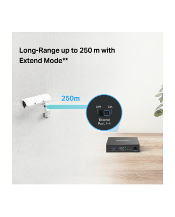 tp-link Przełącznik Mercusys 6-Port 10/100 Mbps Desktop Switch with  4-Port PoE+    PORT: 4× 10/100 Mbps PoE+ Ports, 2× 10/100 Mbps Non-PoE Ports