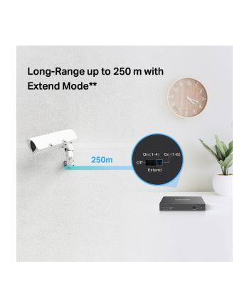 tp-link Przełącznik Mercusys 10-Port 10/100Mbps Desktop Switch with 8-Port PoE+     PORT: 8× 10/100 Mbps PoE+ Ports, 2× 10/100 Mbps Non-PoE Ports