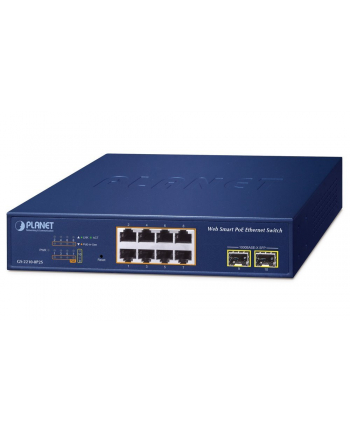 Planet GS-2210-8P2S 8-Port 10/100/1000T 802.3at (GS22108P2S)