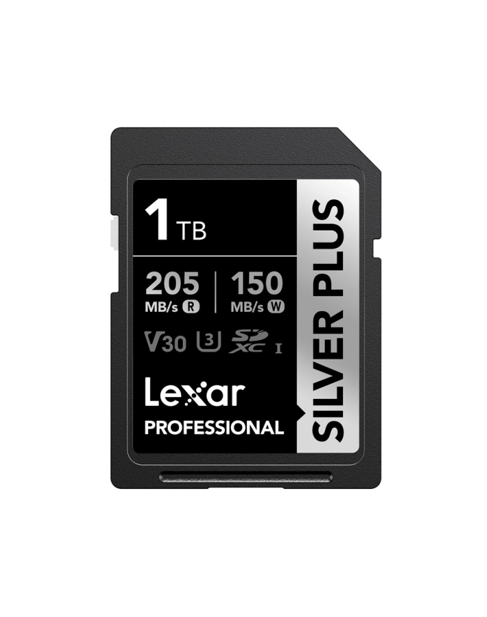 Lexar Professional SILVER PLUS SDXC UHS-I cards, 1TB, up to 205MB/s read 150MB/s write C10 V30 U3 główny