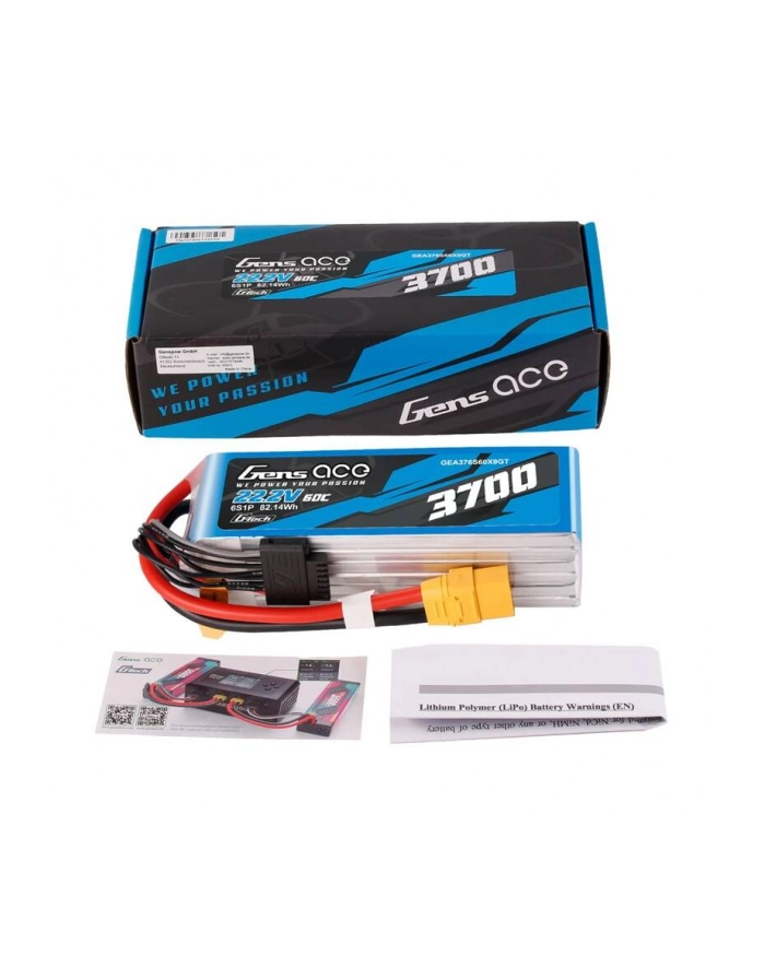 Gens Ace Akumulator Lipo G-Tech 3700mAh 22.2V 60C 6S1P XT90 główny