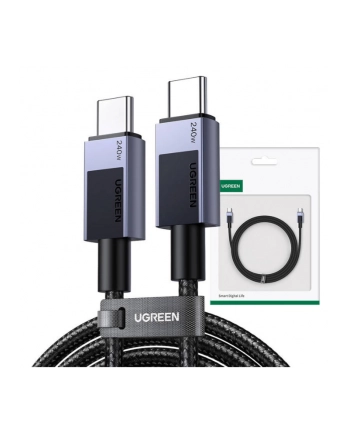 Kabel przewód USB Typ-C do Typ-C 200cm Ugreen 240W PD L513 - szary nr 1
